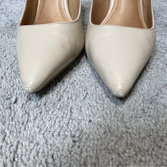 Kazar Women's Beige Leather Stiletto Pumps Size 38.5/US 7.5 - Picture 3 of 11
